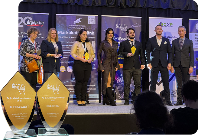 egyedi webáruház motor