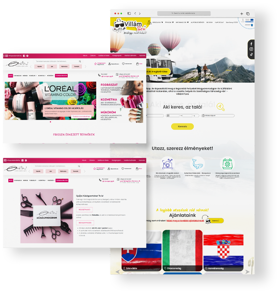 egyedi webáruház motor