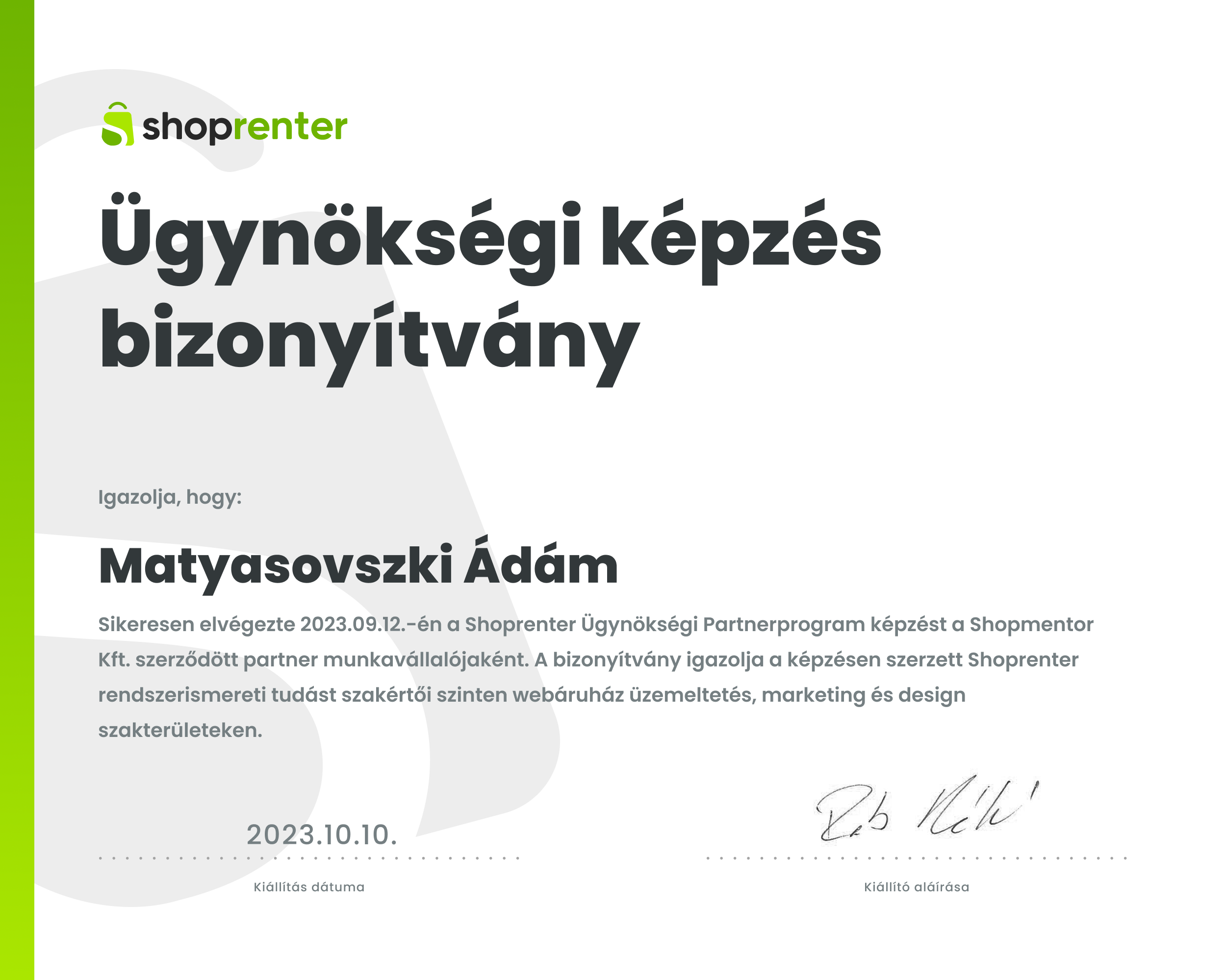 bizonyitvany